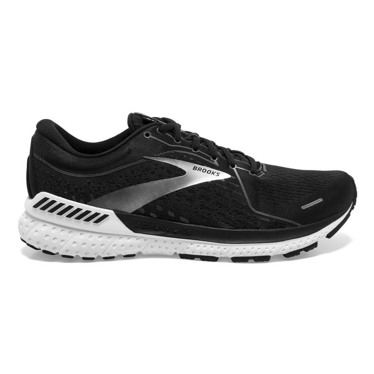 Brooks ADRENALINE GTS 21 Road Running Shoes Mens Sale - Black Pearl/White (XSN270834)